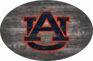 Auburn Tigers 46" Distressed Wood Oval Sign
