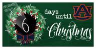 Auburn Tigers 6" x 12" Chalk Christmas Countdown Sign