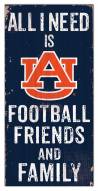 Auburn Tigers 6" x 12" Friends & Family Sign