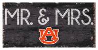 Auburn Tigers 6" x 12" Mr. & Mrs. Sign