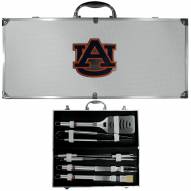 Auburn Tigers 8 Piece Stainless Steel BBQ Set w/Metal Case