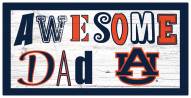 Auburn Tigers Awesome Dad 6" x 12" Sign