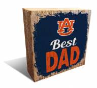 Auburn Tigers Best Dad 6" x 6" Block