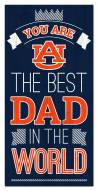 Auburn Tigers Best Dad in the World 6" x 12" Sign