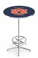 Auburn Tigers Chrome Bar Table with Foot Ring