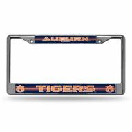 Auburn Tigers Chrome Glitter License Plate Frame