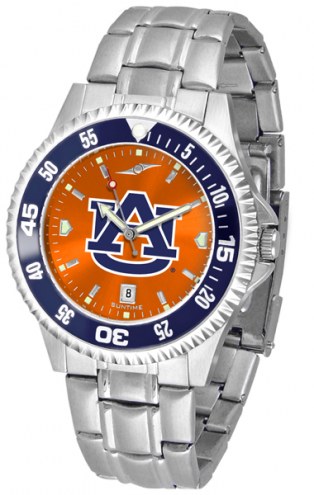 Auburn Tigers Competitor Steel AnoChrome Color Bezel Men's Watch