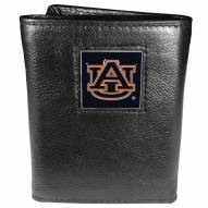 Auburn Tigers Deluxe Leather Tri-fold Wallet in Gift Box