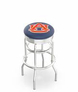 Auburn Tigers Double Ring Swivel Barstool with Ribbed Accent Ring
