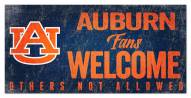 Auburn Tigers Fans Welcome Sign