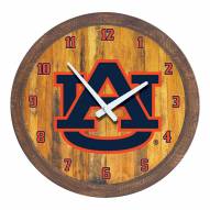 Auburn Tigers "Faux" Barrel Top Wall Clock