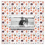 Auburn Tigers Floral Pattern 10" x 10" Picture Frame