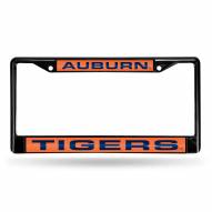 Auburn Tigers Laser Black License Plate Frame