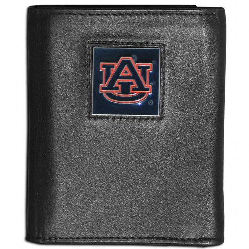 Auburn Tigers Leather Tri-fold Wallet