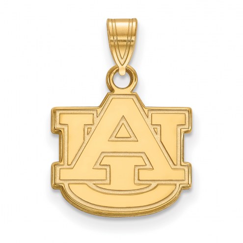 Auburn Tigers NCAA Sterling Silver Gold Plated Small Pendant