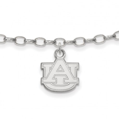 Auburn Tigers NCAA Sterling Silver Anklet