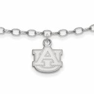 Auburn Tigers NCAA Sterling Silver Anklet