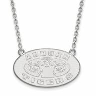 Auburn Tigers NCAA Sterling Silver Large Pendant Necklace