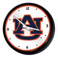 Auburn Tigers Retro Lighted Wall Clock