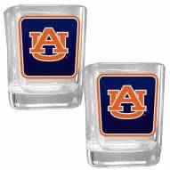 Auburn Tigers Square Glass Shot Glass Set
