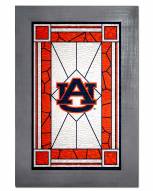 Auburn Tigers Stained Glass with Frame