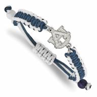 Auburn Tigers Stainless Steel Adjustable Cord Bracelet