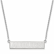 Auburn Tigers Sterling Silver Bar Necklace