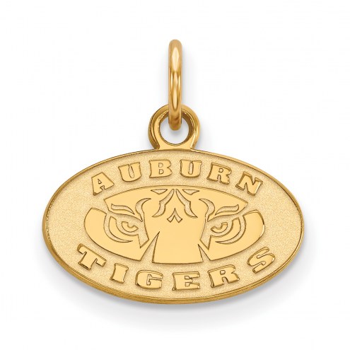 Auburn Tigers Sterling Silver Gold Plated Extra Small Pendant