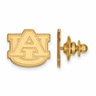Auburn Tigers Sterling Silver Gold Plated Lapel Pin