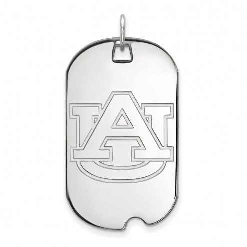 Auburn Tigers Sterling Silver Large Dog Tag