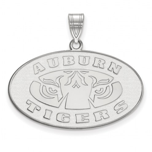 Auburn Tigers Sterling Silver Large Pendant
