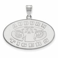 Auburn Tigers Sterling Silver Large Pendant