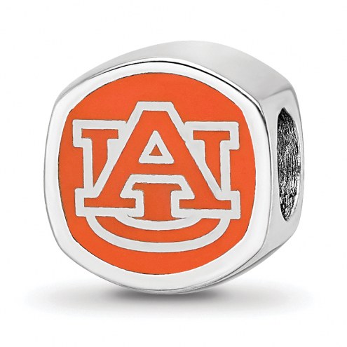 Auburn Tigers Sterling Silver Logo Bead