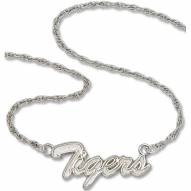 Auburn Tigers Sterling Silver Script Necklace