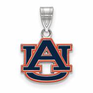 Auburn Tigers Sterling Silver Small Enameled Pendant