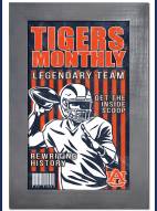 Auburn Tigers Team Monthly 11" x 19" Framed Sign