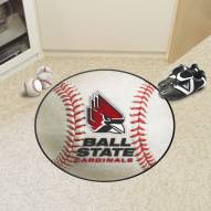 Ball State Cardinals Baseball Rug