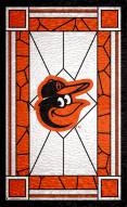 Baltimore Orioles 11" x 19" Stained Glass Sign