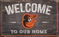 Baltimore Orioles 11" x 19" Welcome to Our Home Sign
