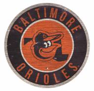 Baltimore Orioles 12" Circle with State Sign