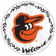 Baltimore Orioles 12" Welcome Circle Sign