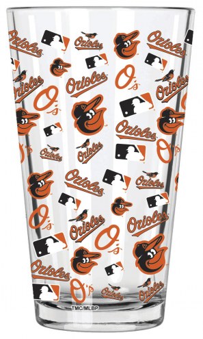 Baltimore Orioles 16 oz. All Over Print Pint Glass