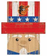 Baltimore Orioles 19" x 16" Patriotic Head