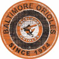 Baltimore Orioles 24" Heritage Logo Round Sign