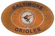Baltimore Orioles 46" Heritage Logo Oval Sign