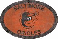 Baltimore Orioles 46" Team Color Oval Sign