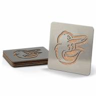 Baltimore Orioles Boasters Stainless Steel Coasters - Set of 4