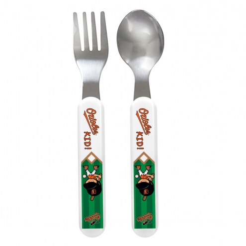 Baltimore Orioles Children's Fork & Spoon Set