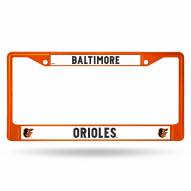 Baltimore Orioles Color Metal License Plate Frame