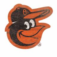 Baltimore Orioles Distressed Logo Cutout Sign